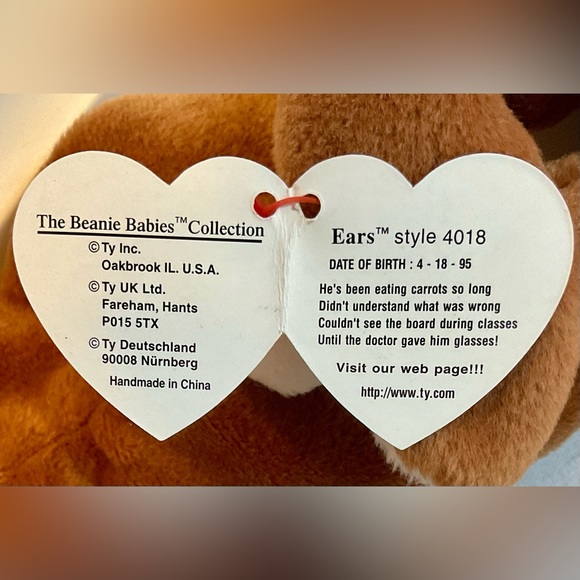 Ty Easter 🐣  Collection of beanie babies lamb 🐑 & bunny rabbits 🐇 set - Picture 7 of 7